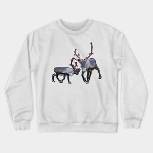Santa Claus Reindeer Crewneck Sweatshirt